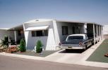 Trailer Home, Ford Galaxie, Driveway, Garage, Cars, vehicles, Automobile, 1950s