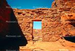 Ruin, Doorway, entrance, adobe brick, building, CSZV02P02_11.1745