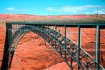 Glen Canyon Dam bridge, steel arch bridge, US Highway 89, truss, Page, Arizona, CSZV02P03_04.1745