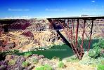 Navajo Steel Arch Highway Bridge, spandrel arch bridge, Colorado River, Page, CSZV02P04_02