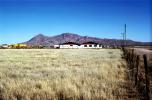 Mountain Range near Tucscon, Home House, Building, grass field, 1964, CSZV04P01_11