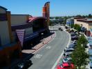 Street, mall, Movie Theater Marquee, buildings, marquee, parked cars, tree, CTVD01_030