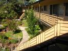 Apartment Complex, garden, trees, path, balcony, steps, staircase, 8 July 2006