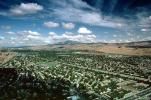 Cumulus Clouds, Hills, Houses, homes, texture, suburban, urban, sprawl, Mount Diablo, CTVV01P06_14