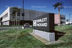 Hewlett Packard, office building, lawn, sign, signage, 5 September 1986, CTVV02P15_09