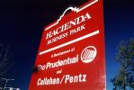 Hacienda Business Park Sign, The Prudential and Callahan/Pentz, 1986, 18 November 1985, CTVV03P04_07