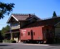 Red Caboose, Southern Pacific, Building, Danville Station, Depot, 3 July 2005, CTVV04P03_01