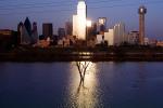 Dallas SkylineSun Glint, buildings, reflection, 23 March 1993
