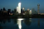 Dallas Skyline, buildings, reflection, 23 March 1993, CTXV01P13_01