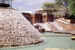 Water Fountain, aquatics, Park, cascade, stream, San Antonio, 25 March 1993, CTXV02P02_14