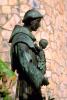 Bronze Statue of Saint Anthony of Padua at the Riverwalk, San Antonio