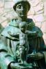 Patina Bronze Statue of Saint Anthony of Padua at the Riverwalk, San Antonio, CTXV02P06_05.1746