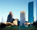 downtown, skyscraper, building, skyline, Cityscape, Lake, reflection, Houston