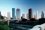 downtown, skyscraper, building, skyline, Cityscape, Freeway, Houston, 1 January 1994, CTXV02P09_16