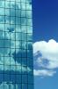 Building, Highrise, Reflection, window, glass, clouds, El Paso, 9 May 1994