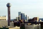 Reunion Tower, Downtown buildings, Observation Tower, 21 May 1995