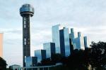 Reunion Tower, Downtown buildings, Observation Tower, glass skyscraper, 21 May 1995, CTXV02P13_17