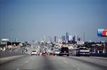 downtown, skyscraper, building, skyline, Cars, automobile, vehicles, Cityscape, Freeway, Houston