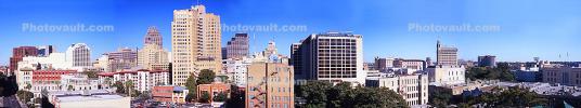 Skyline, cityscape, buildings, downtown, San Antonio, CTXV03P14_11B