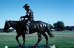 Horse Sculpture, Cowboy, Texas Tech University, bronze, CTXV03P15_05