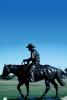 Horse Sculpture, Cowboy, Texas Tech University, bronze, CTXV03P15_05B