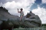 Dinny, Alley Oop's Pet Dinosaur, west Texas town of Iraan, June 1972, 1970s, CTXV04P03_05