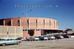 Dallas Convention Center Arena, Cars, vehicles, Automobile, round building, November 1964, 1960s, CTXV04P09_07