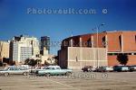 Dallas Convention Center Arena, Cars, vehicles, Automobile, round building, November 1964, 1960s, CTXV04P09_08