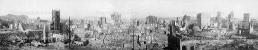 Panorama, Destroyed Buildings, Collapse, 1906 San Francisco Earthquake, DAED01_026