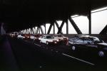 Cars leaving the bridge going the wrong direction, Loma Prieta Earthquake (1989), 1980s, DAEV01P01_08