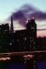 the Embarcadero with smoke from the Marina fire, Loma Prieta Earthquake (1989), 1980s