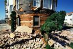 Fallen Bricks, Marina district, Loma Prieta Earthquake, (1989), 1980s