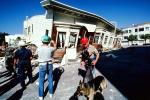 Cadaver Dog, Rescuer, Collapsed House, Marina district, Loma Prieta Earthquake (1989), 1980s