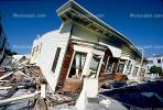 Crushed Car, Collapsed House, Marina district, Loma Prieta Earthquake (1989), 1980s, DAEV01P12_13.0147