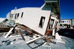 Crushed Car, Collapsed House, Marina district, Loma Prieta Earthquake (1989), 1980s, DAEV01P12_14