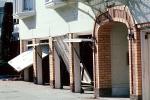 Chaotic Garage Doors, Marina district, Loma Prieta Earthquake (1989), 1980s, DAEV02P01_03