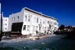 Collapsed Apartment Building, Fillmore Street, Marina district, Loma Prieta Earthquake (1989), 1980s, DAEV02P03_09