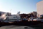 Live Satellite Feed, Van, Fillmore Street, Marina district, Loma Prieta Earthquake (1989), 1980s, DAEV02P06_18