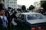 Police, Car, Marina district, Loma Prieta Earthquake (1989), 1980s, DAEV02P09_17
