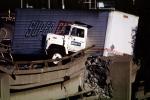 Semi Truck Jack knife, Collapsed Cypress freeway, Loma Prieta Earthquake (1989)