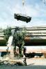 Lifting a Destroyed Car, Cypress Freeway, pancake collapse, Loma Prieta Earthquake, (1989), 1980s, DAEV03P01_12