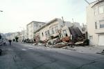 Destroyed Buildings, Collapse, Marina district, Loma Prieta Earthquake (1989), 1980s