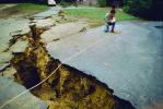 near Ground Zero, Crack, split earth, Santa Cruz Mountains, Loma Prieta Earthquake (1989), 1980s, DAEV03P01_19