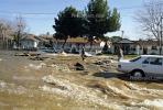 Water overflow, flooding, Water overflow, flooding, car, homes, houses, Northridge Earthquake Jan 1994