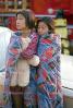 Girls Huddled in Blankets, Northridge Earthquake Jan 1994