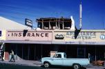 Pickup Truck, stores, buildings, 1971 San Fernando Valley Earthquake