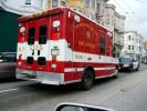 Ambulance, flashing lights, Police Car, Street, DAFD01_004