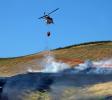 Cal Fire UH-1H Super Huey, Stony Point Road Fire, Grassland, Sonoma County
