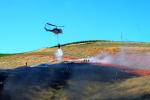 Cal Fire UH-1H Super Huey, Stony Point Road Fire, Grassland, Sonoma County, DAFD03_052