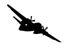 Grumman S-2F3AT silhouiette, DAFD03_185M